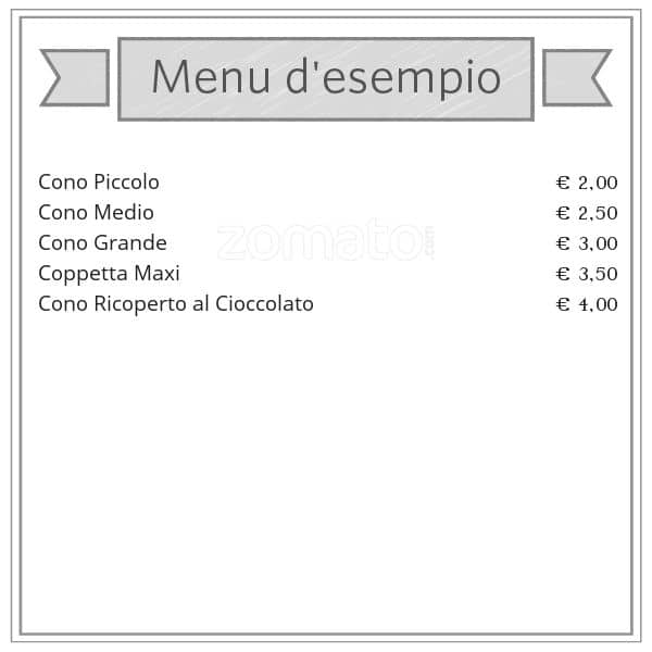 Menu di Blue ice Salaria 