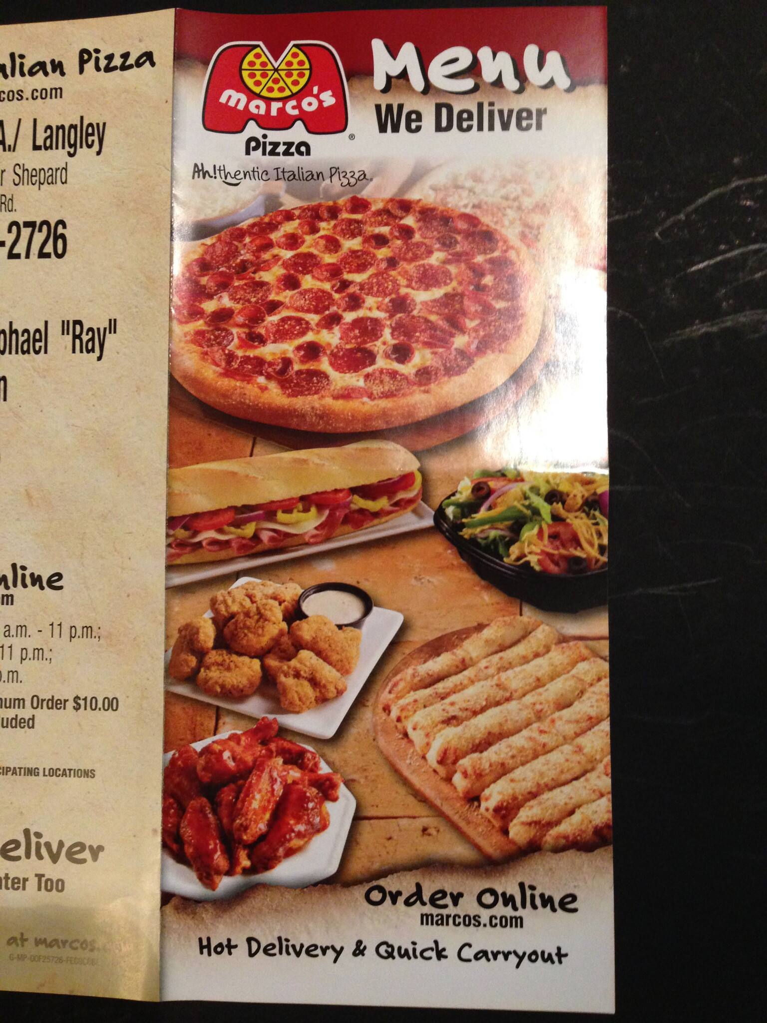 Marcos Pizza Printable Menu Printable World Holiday