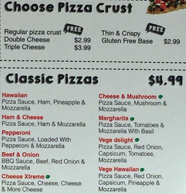 Xtreme Pizza Menu, Menu for Xtreme Pizza, Otara, Auckland Menumania