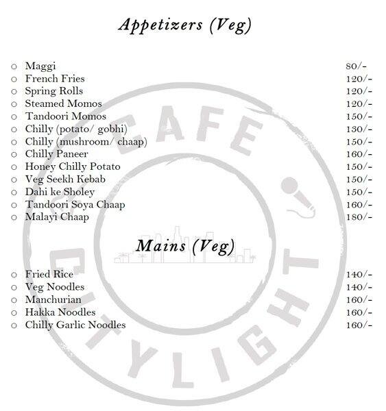 Cafe City Light Menu, Menu for Cafe City Light, Lajpat Nagar 4, New Delhi Zomato
