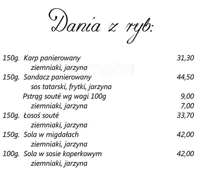 Centaur menu