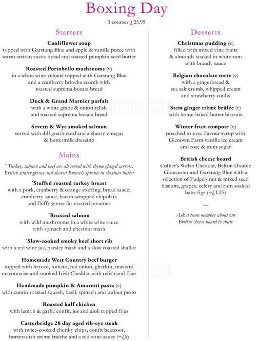 The Orange Tree Menu Menu For The Orange Tree Whetstone London