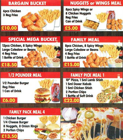 Menu at Diamond Grill fast food, Dartford, 64 Spital St