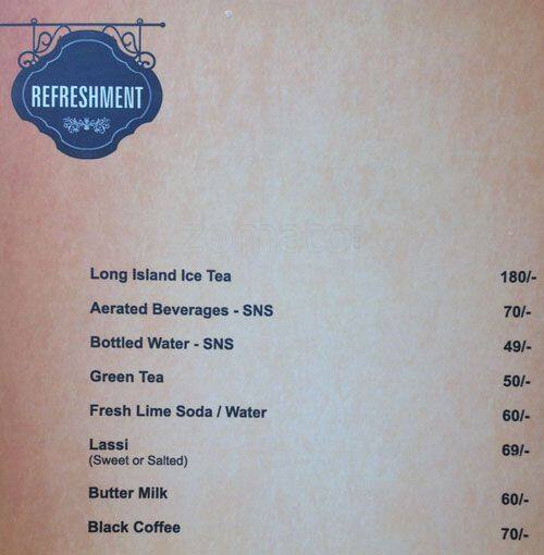 Menu at The Bridge Water Restaurant & Cafe, Ahmedabad