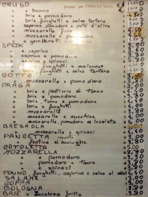 Menu di Brunch Bar 