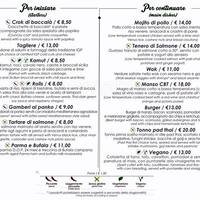 Dulcamara A Roma Foto Del Menu Con Prezzi