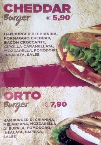 Menu di Piadina Più 