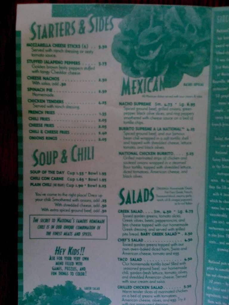 National Coney Island Menu, Menu for National Coney Island, Royal Oak