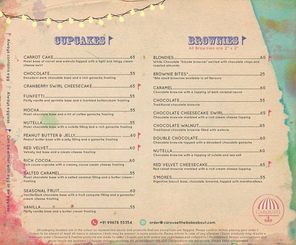 Carousel The Bake About Menu Zomato