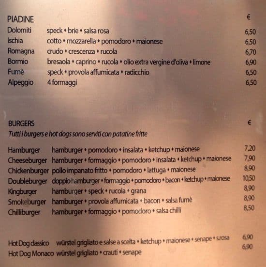 Menu di Kaprikorn 