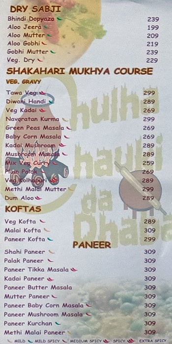Chulha Chauki Da Dhaba menu