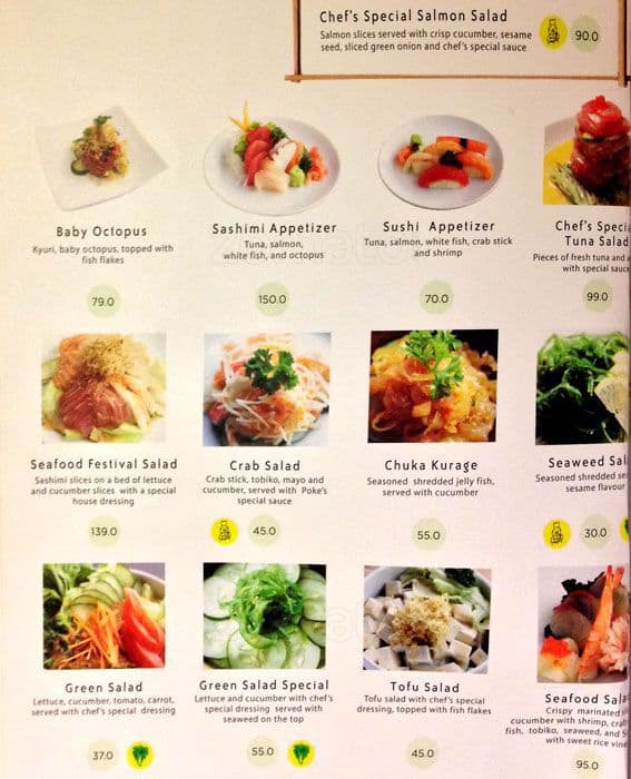 Poke Sushi Menu, Menu For Poke Sushi, Serpong Utara 