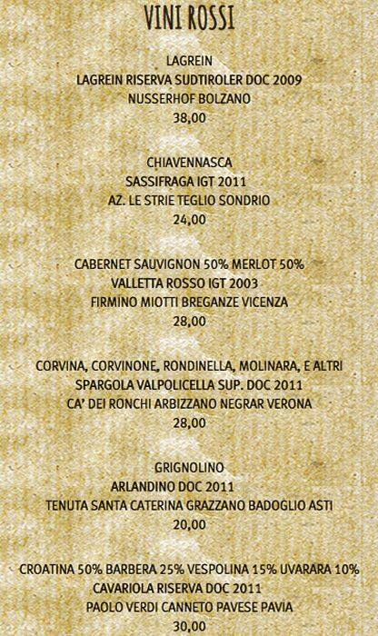 Al Fresco Menu Menu For Al Fresco Navigli Milano