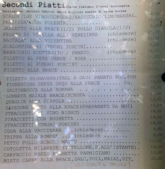 Menu di Scaccomatto 