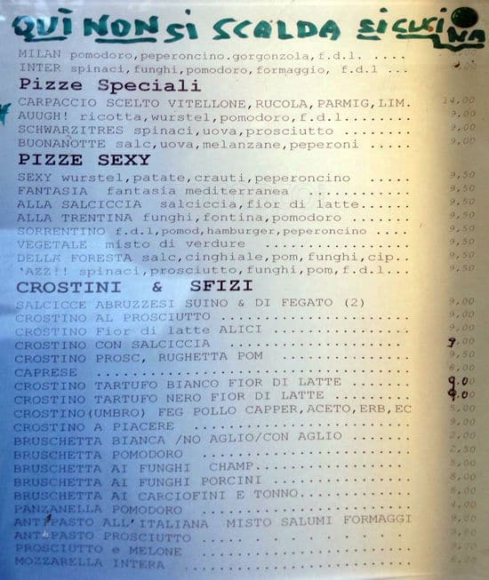 Menu di Scaccomatto 