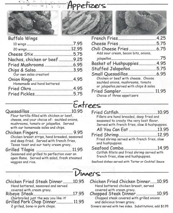 The Point Menu, Menu for The Point, Far West Fort Worth, Fort Worth