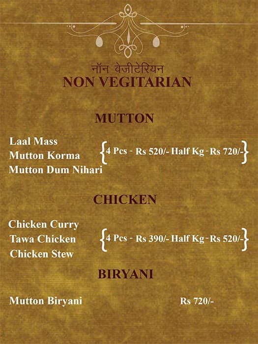 Menu at Jas Kitchen, Jaipur