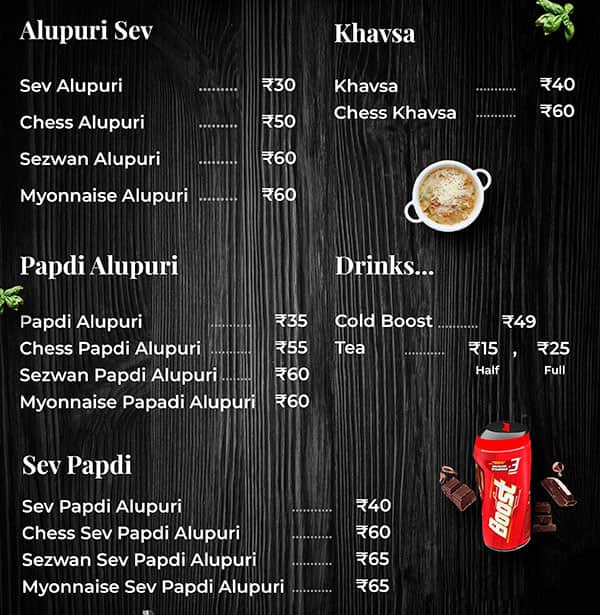 Menu Surati Menu of Moj Masti Surati Live Aloopuri And Khavsa, Satellite, Ahmedabad