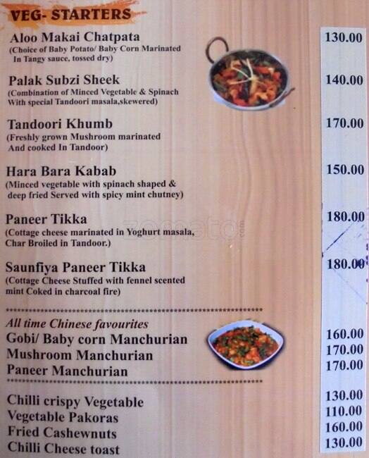 Menu at Silver Spoon, Bengaluru, 18 Vijay Residency 1st Floor 3'rd