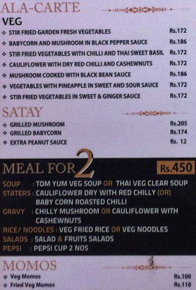 Menu at Grand Thai, Chennai, 3rd Floor Whites Road Express Avenue