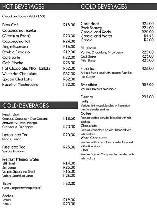 Co.fi Menu, Menu for Co.fi, Sunnyside, Pretoria - Zomato SA