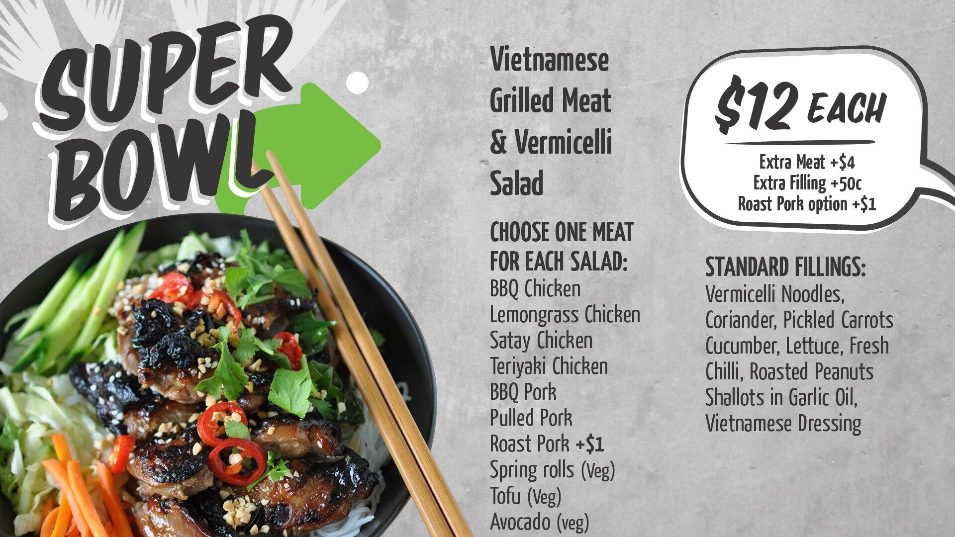 Menu at Lunchbox fast food, West Perth, Hay St