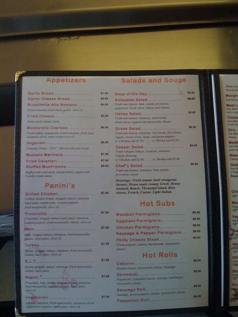 Napoli's Pizza Menu, Menu for Napoli's Pizza, Mansfield, Mansfield