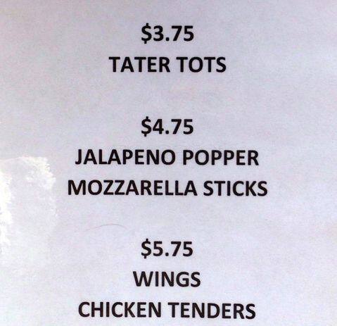 Detour menu
