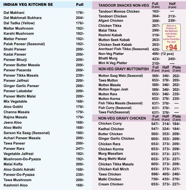 Isabella Menu, Menu for Isabella, DLF Phase 3, Gurgaon Zomato