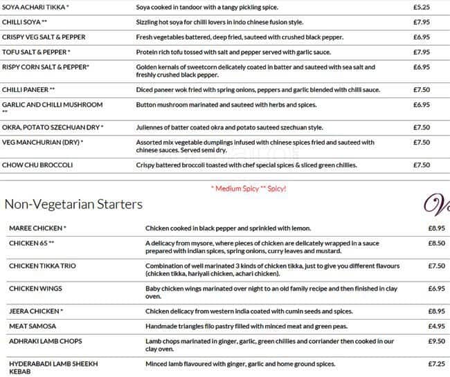 Menu at The Venue 5 pub & bar, Ruislip