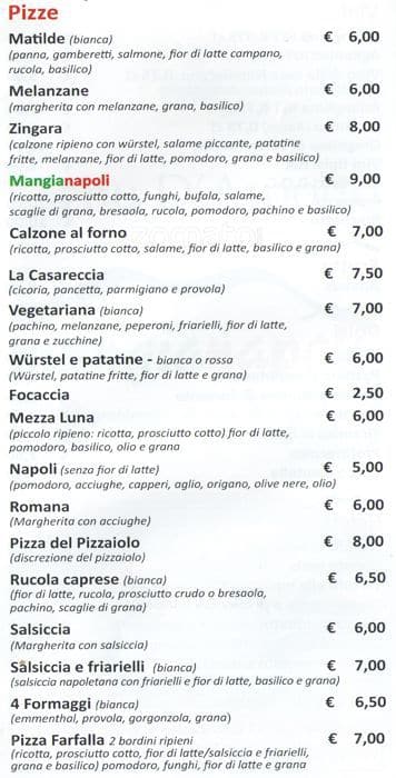 Menu di Mangianapoli 