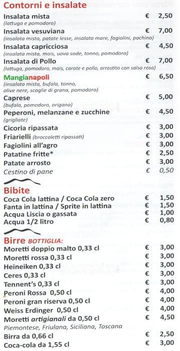 Menu di Mangianapoli 