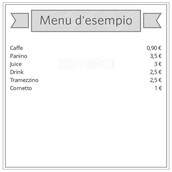 Menu di Bar Caffè La Stella 
