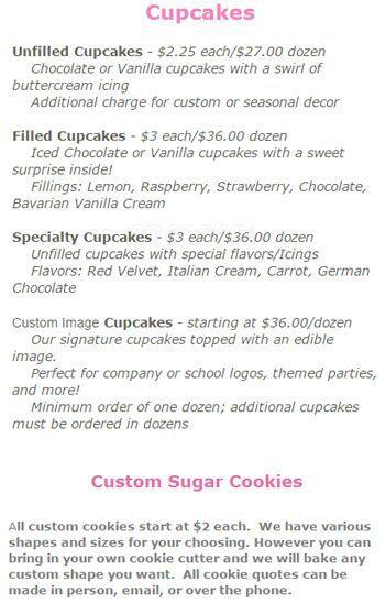 Menu At Ann S Kitchen Cakes Desserts Austin