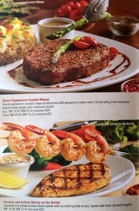 Outback Steakhouse Malaysia Menu / Outback Steakhouse, York - Menu ...