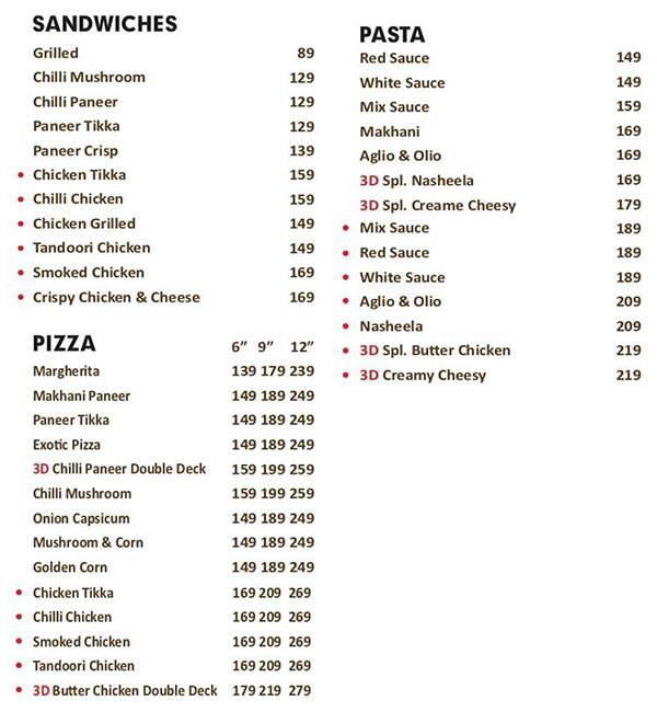 The House Cafe 3d Menu Menu For The House Cafe 3d Palam Vihar Gurgaon