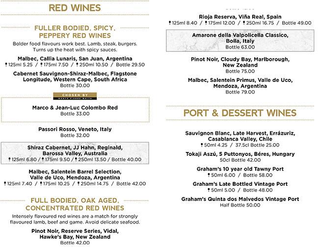 Menu at Marco Pierre White Steakhouse Bar & Grill Birmingham, Birmingham