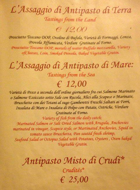 Carta de L'assaggio