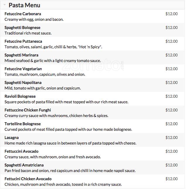 Menu at Belgrave Pizza House pizzeria, Belgrave