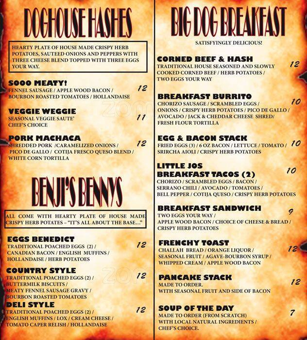 Sally and Henry's Doghouse Bar and Grill Menu Urbanspoon/Zomato