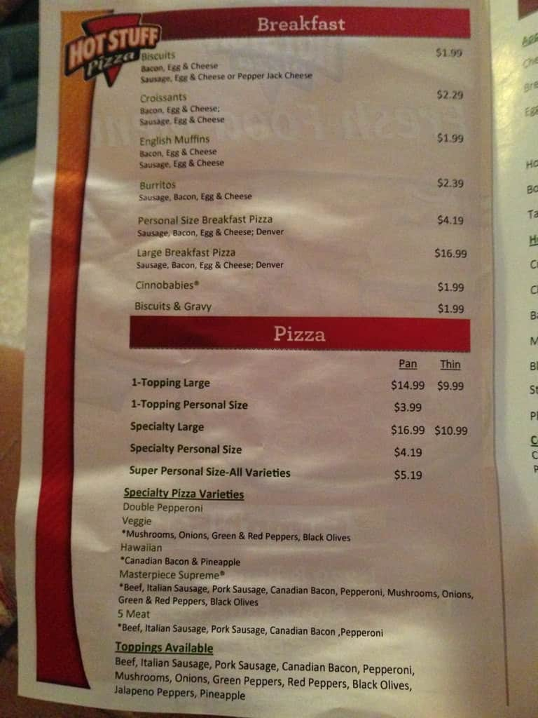 Hot Stuff Pizza Menu, Menu for Hot Stuff Pizza, Sioux Falls, Sioux ...