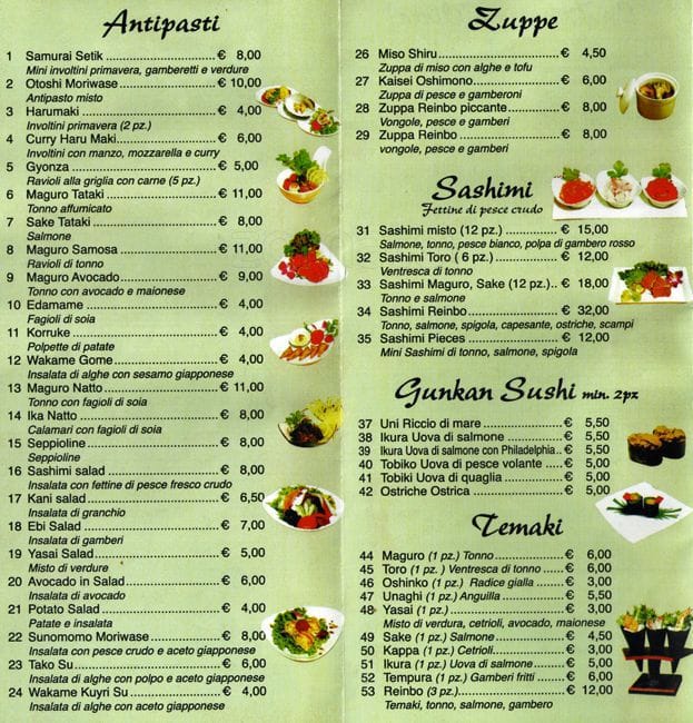Menu di Reinbo 