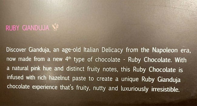 Fabelle menu