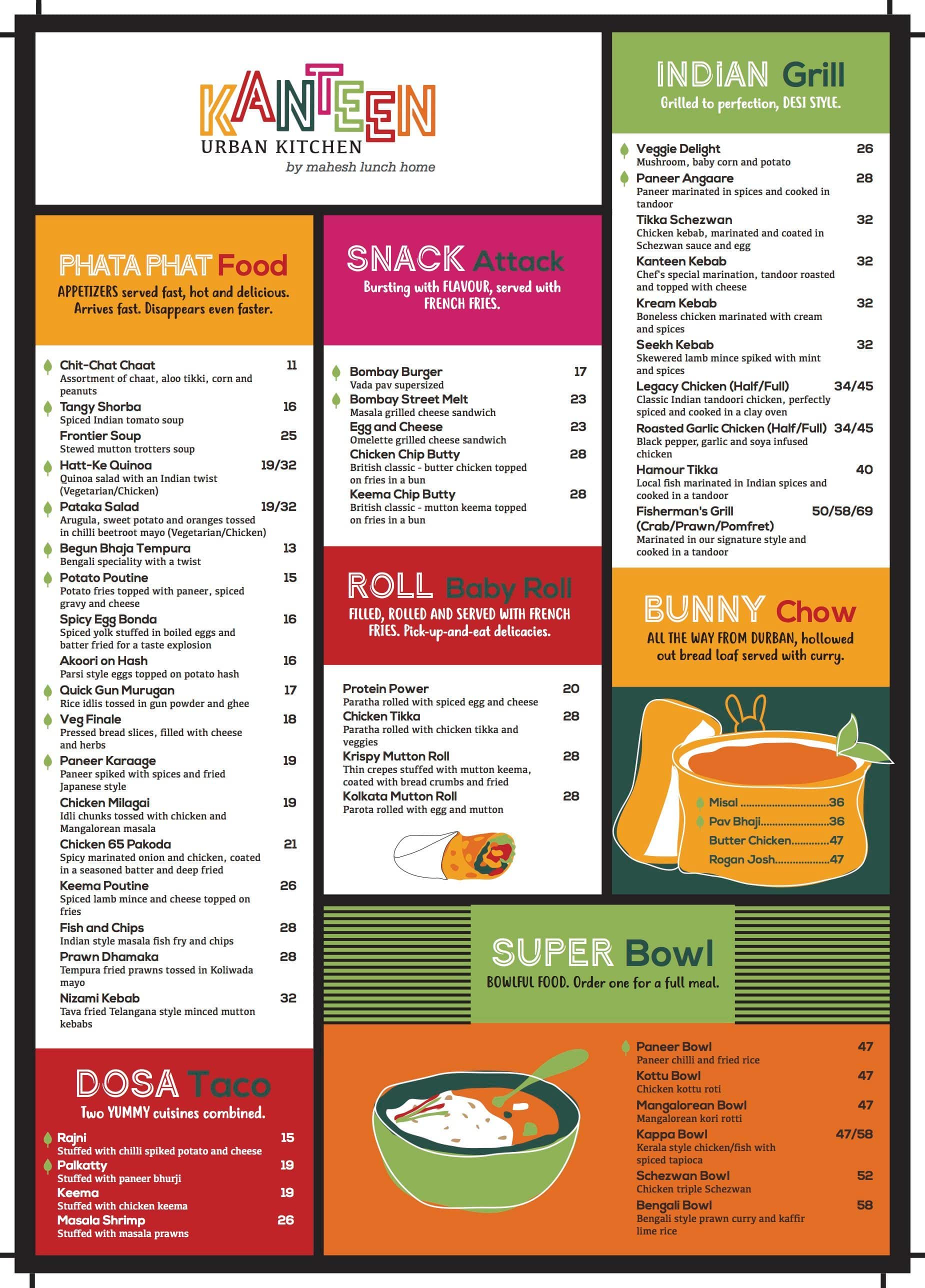 Kanteen Urban Kitchen By Mahesh Lunch Home Menu Zomato