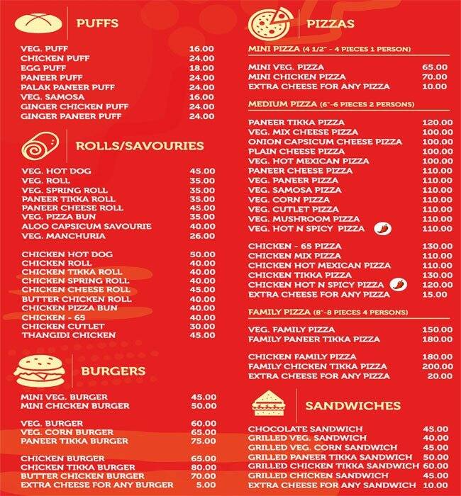 KS Bakers Menu, Menu for KS Bakers, Miyapur, Hyderabad Zomato
