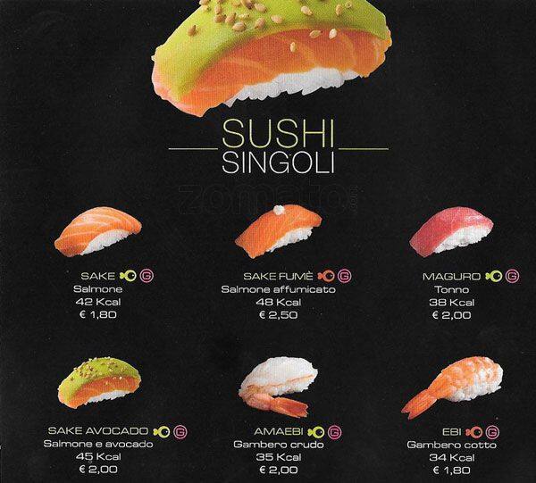 Menu di Zushi Milano 