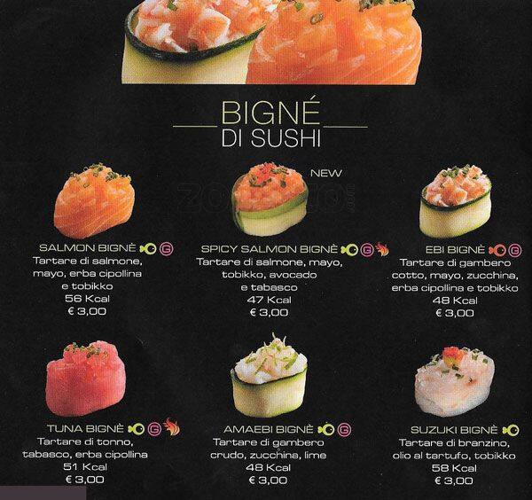 Menu di Zushi Milano 