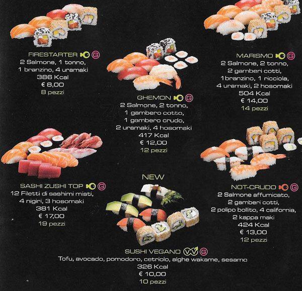 Menu di Zushi Milano 