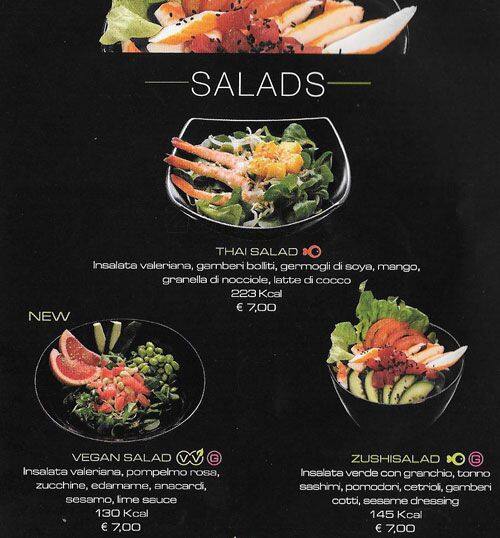 Menu di Zushi Milano 