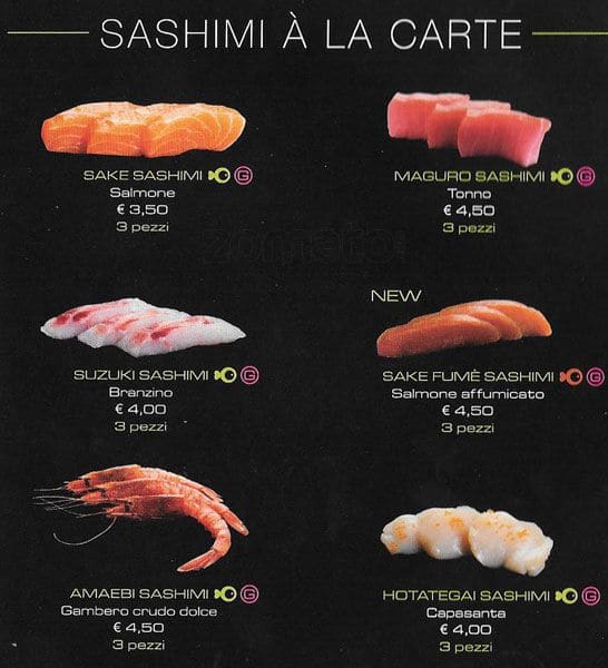 Menu di Zushi Milano 
